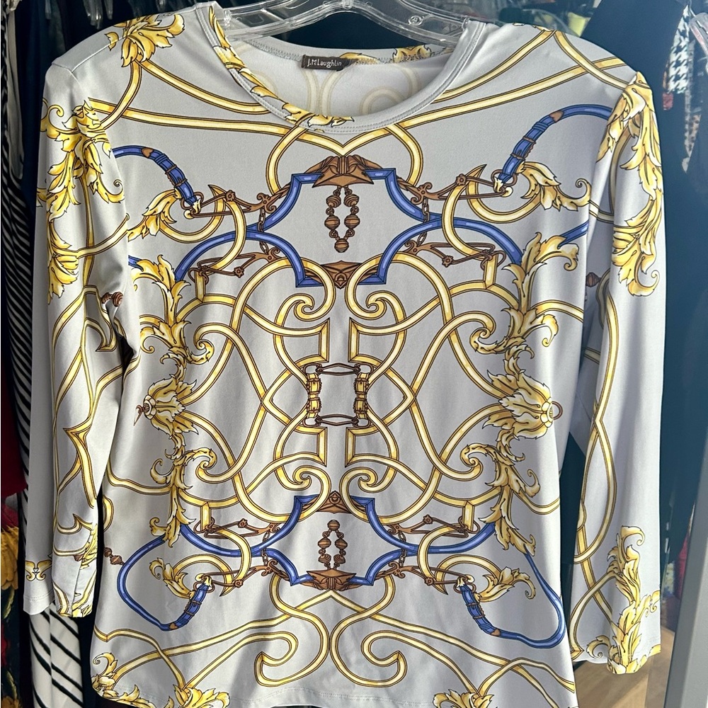 J. McLaughlin equestrian shirt.